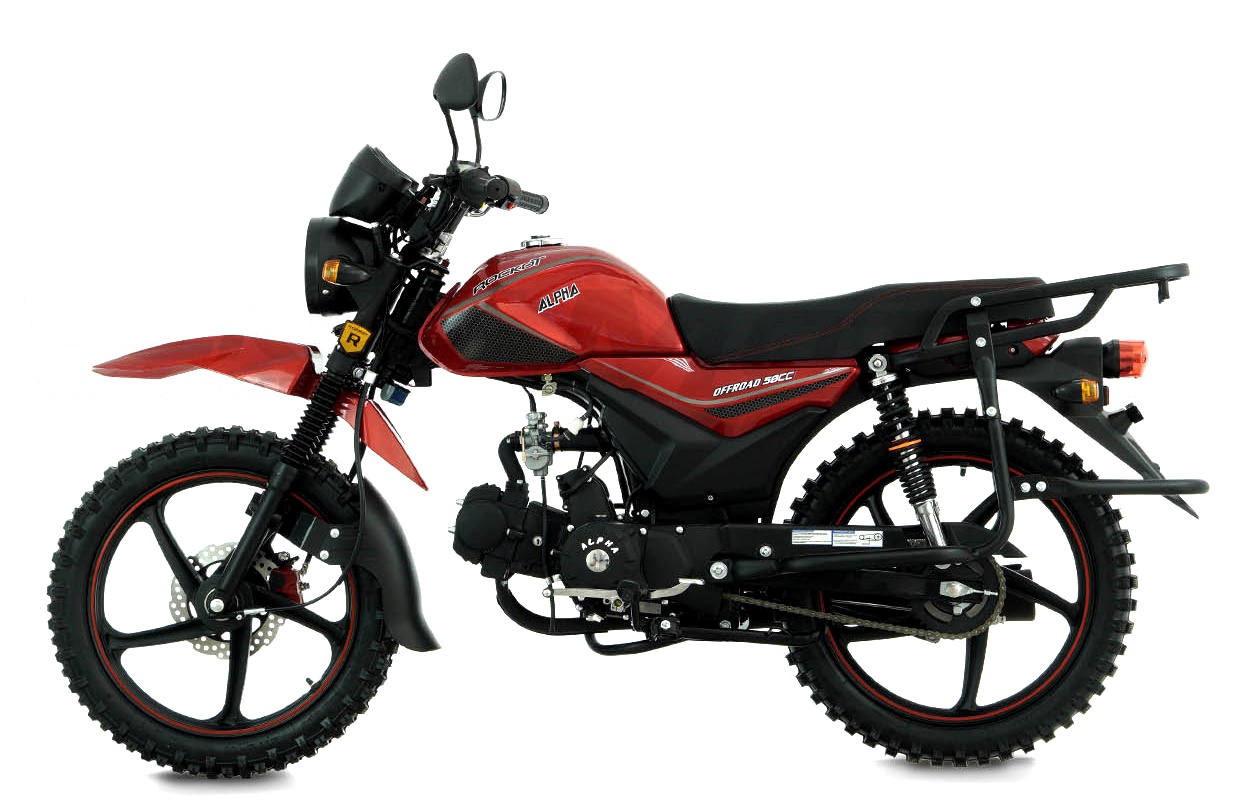 Мопед ROCKOT ALPHA OFFROAD (красный глянцевый)